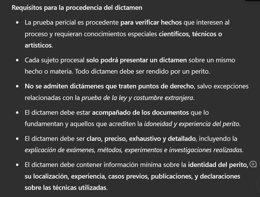 Lo que se requiere para que un dictamen pericial sea válido en un proceso judicial en Colombia